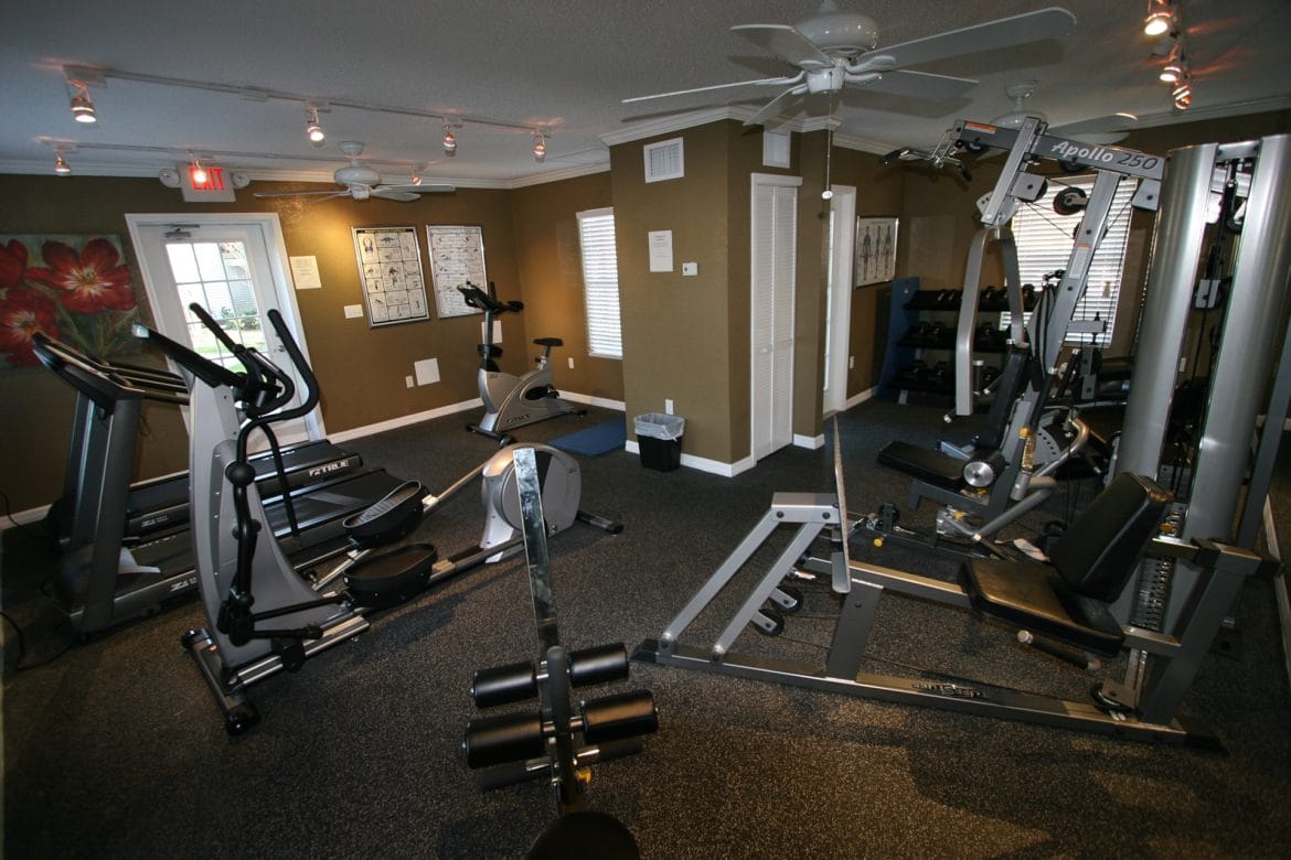 keep in shape at our well stocked gym,